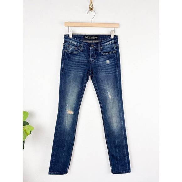 Cult of Individuality Women’s Low Rise Distressed Jeans Sz 25 - Picture 1 of 10
